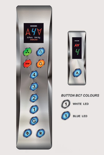 Stainless Steel SM COP &  LOP - Elevator COP & HB Series, Elevator COP, Elevator LOP, Elevator Accessories Manufacturer & Supplier in Mumbai - Bhoomi Components 
